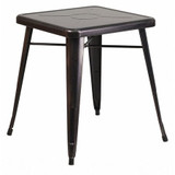 Flash Furniture Antique Metal Table,23.75SQ CH-31330-29-BQ-GG