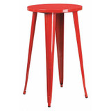 Flash Furniture Red Metal Bar Table,24RD CH-51080-40-RED-GG