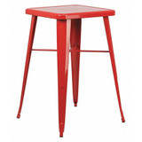 Flash Furniture Red Metal Bar Table,23.75SQ CH-31330-RED-GG