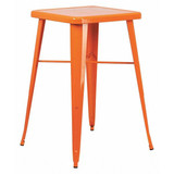 Flash Furniture Orange Metal Bar Table,23.75SQ CH-31330-OR-GG