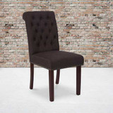 Flash Furniture Brown Fabric Parsons Chair,PK2 2-BT-P-BRN-FAB-GG