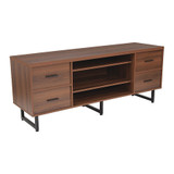 Flash Furniture TV Stand with Drawers,Lincoln Rustic NAN-JN-21743TR-GG