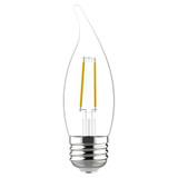 Current LED Bulb Decorative,4 1/3 in L,3.5 W,PK2 LED4DFCAM-C-2PK