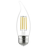 Current LED Bulb Decorative,4 1/3 in L,5 W,PK2 LED5DFCAM-C-2PK