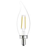 Current LED Bulb Decorative,4 1/2 in L,3.5 W,PK2 LED4DFCAC-C-2PK