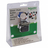 Schneider Electric Push Button,22mm,Momentary  XB4AB1