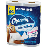 Charmin Ultra Soft Toilet Paper (6 Mega Rolls) 30772088081 Pack of 4 603200