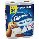 Charmin Ultra Soft Toilet Paper (6 Mega Rolls) 30772088081 Pack of 4 603200