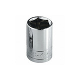 Sk Professional Tools Socket, Steel, Chrome, 7/16 in 40214