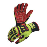 Azusa Safety Cut Resistant Gloves,Bk/Yllw/Red,M,PR RIGRAP