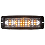 Buyers Products Strobe Light,Ultra Thn,LED,Ambr/Clr,5.2" 8890302