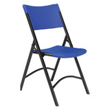National Public Seating Blue Plastic folding chairs,PK4 604