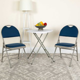 Flash Furniture Navy Fabric Folding Chair,PK4 4-HA-MC705AF-3-NVY-GG