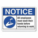 Lyle Notice Sign,10in x 14in,Non-PVC Polymer LCU5-0002-ED_14x10