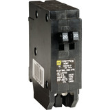 Square D Homeline 20A/20A Twin Single-Pole Standard Trip Tandem Circuit Breaker