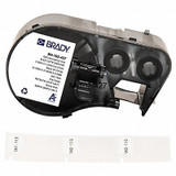 Brady Precut Label Roll Cartridge,Clear/White M4-102-427