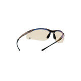 CONTOUR Safety Glasses, Copper Flash Brown Polycarbonate Lens, Anti-Scratch, Gray/Black Nylon/Rubber Frame