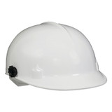 BC 100 Bump Cap, 4-Point Pinlock, Front Brim, White, Includes Face Shield Attachment