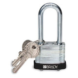 Brady Lock, Steel, 2.0In, Kd, Black 99548