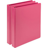 Samsill View Binder,1",Pink,225 Sheet Cap,PK2 U86376