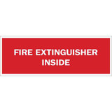 Brady Fire Extinguisher Sign,7X10",WHT/R 43299
