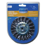 Century Drill & Tool Knotted Wire Wheel,4x10x1.25 in. 76048