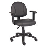 Boss Posture Chair,Black,Adjustable Arms B306