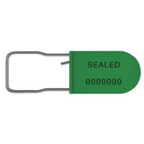 Universeal Padlock Seals,Green,Plastic,PK50 UPAD-S GREEN50