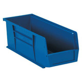 Partners Brand Bin,Stack/Hang,10 7/8x4 1/8x4",Blue,PK12 BINP1144B