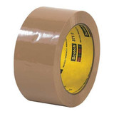 Scotch Carton Sealing Tape,2x55 yd.,Tan,PK6 T901371T6PK