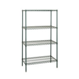 Quantum Storage Systems Wire Shelving,12"x36"x54",Proform,Grn WR54-1236P