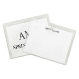 C-Line Products Name Badges,Pin Style,Insert,4x3",PK100 94043