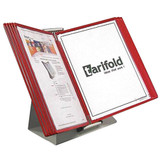 Tarifold Document Desk Display Unit,10 Red Pocket D231