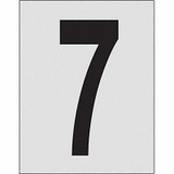 Brady Number Label,1in.H Character,PK25 5900-7