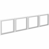 Lorell Wall-Mount Hutch Frosted Glass Door - Finish: Frost - For Hutch, Office