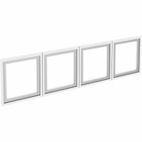 Lorell Wall-Mount Hutch Frosted Glass Door - Finish: Frost - For Hutch, Office