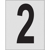 Brady Number Label,1in.H Character,PK25 5900-2