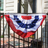 Valley Forge 1.5 Ft. W. x 3 Ft. L. Polycotton Fan Flag Bunting (2-Pack)