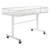 Econoco Folding Dump Table,White DT48/W