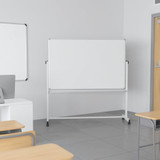 Flash Furniture White Board, 64.25"W x 64.75"H YU-YCI-005-GG