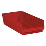 Partners Brand Bin Box,Shelf,17 7/8x8 3/8x4",Red,PK10 BINPS113R