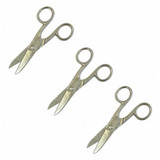 Jameson Electrician Scissor-Notched/Serrated,PK3 32-21NS-3PK