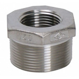 Sim Supply Hex Bushing,2-1/2"x1-1/2",150,304,Thrd 4381031380