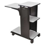 Luxor Mobile Presentation Stand,With,4 Shelves WPS4