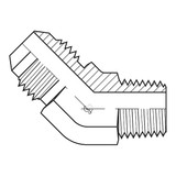 Adaptall Hose Adapter,1/2",JIC,1/2",BSPT 9064-0808