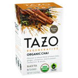 Tazo® Tea Bags, Organic Chai, 16/Box, 6 Boxes/Carton 10794522003058