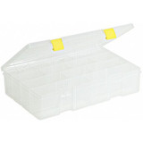 Plano Compartment Box,4 to 15 Compartmnt,Clear 2-3730-05