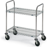 Metro Super Erecta Steel Wire Utility Cart w/2 Shelves 150 lb. Capacity 36""L x