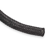 Techflex Braided Sleeving,1.250 In.,10 ft.,Black  NHN1.25BK10