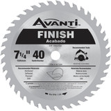 Avanti 7-1/4 In. 40-Tooth Finish Circular Saw Blade A0740A Pack of 10